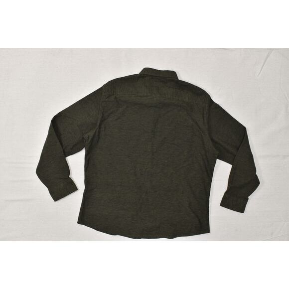 Marc Anthony Men's Button Down Shirt Brown Green Size 2XL Slim Fit Cotton - Picture 2 of 8